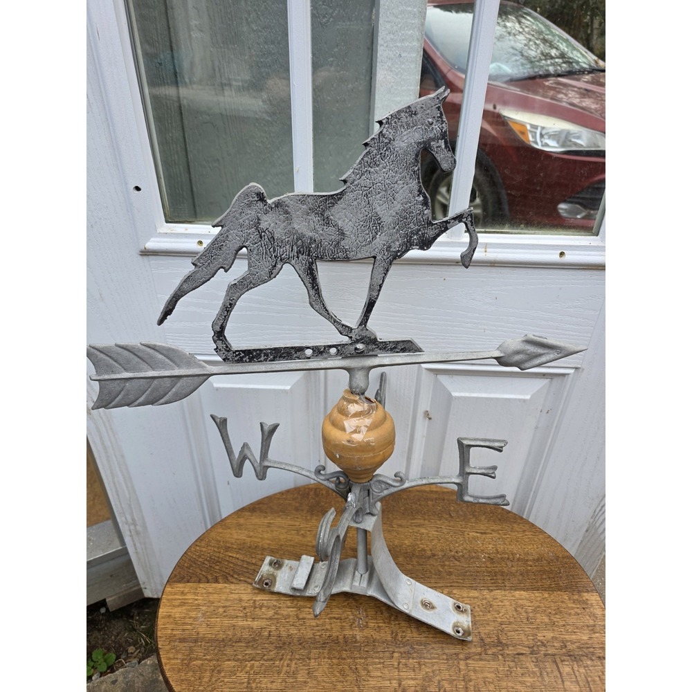 Chip In Middle Equestrian Inspired 23 Inch Horse Weathervane - Home Accent